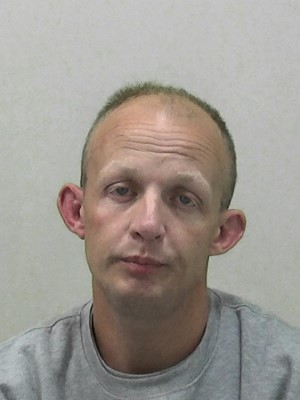 Custody image of Hall, a white balding man with big ears