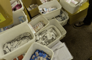 Some of the medicines seized in raids today. Credit: MHRA
