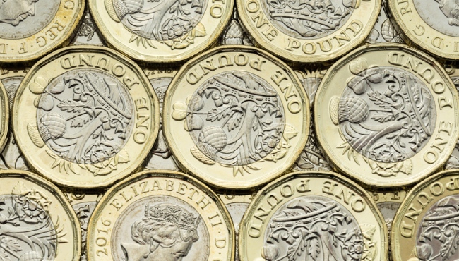 Image of pound coins laying flat