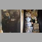 Image of Romanian officers and seized cash 