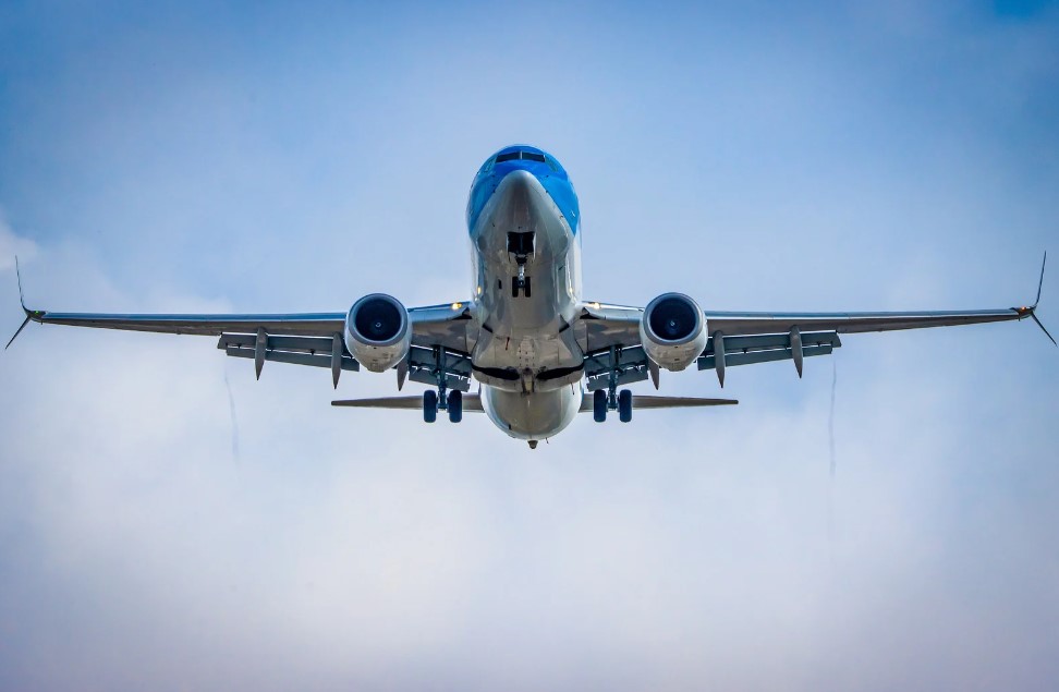 Airplane in flight