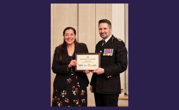 Supt Vanessa Eyles awarded Commissioners Commendation